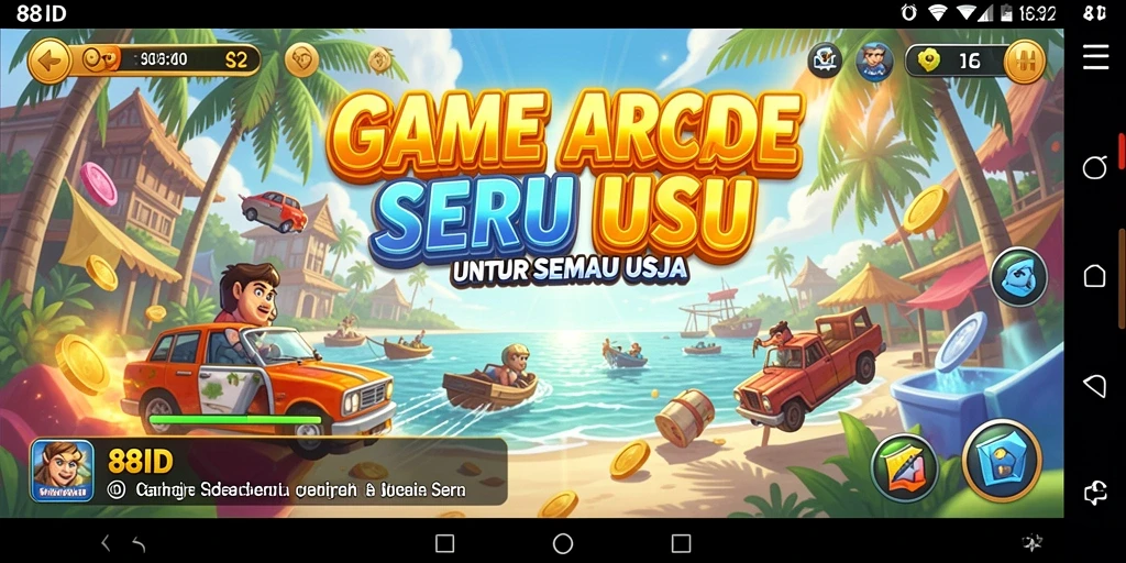Tampilan gameplay seru dan menantang di 88ID.
