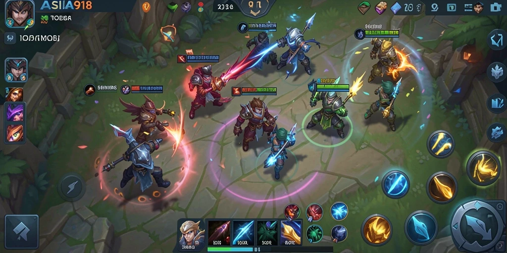 Tampilan gameplay ASIA918 yang intens dan strategis.