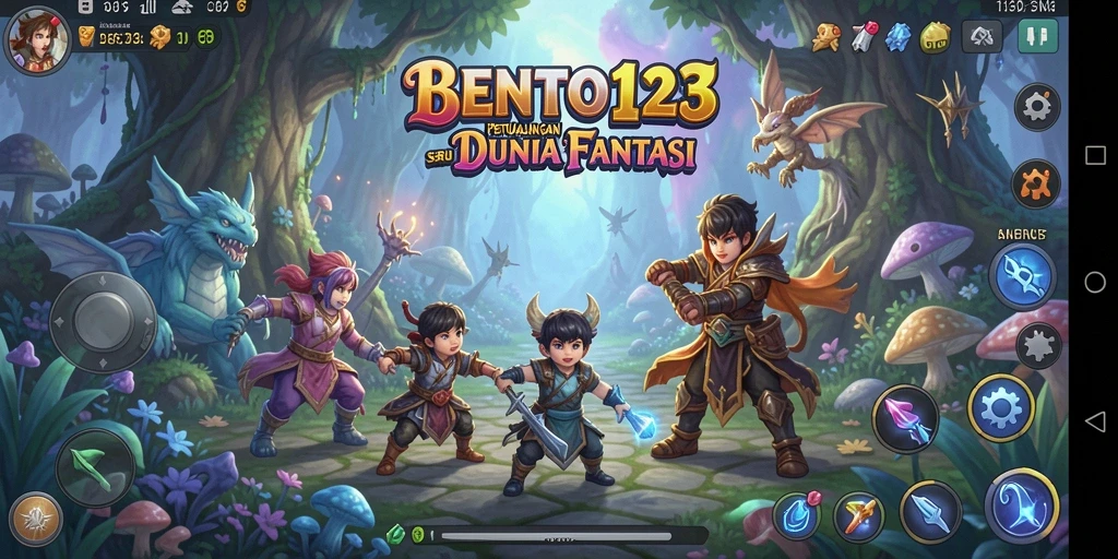 Tangkapan layar gameplay BENTO123 yang menunjukkan aksi petualangan yang seru.