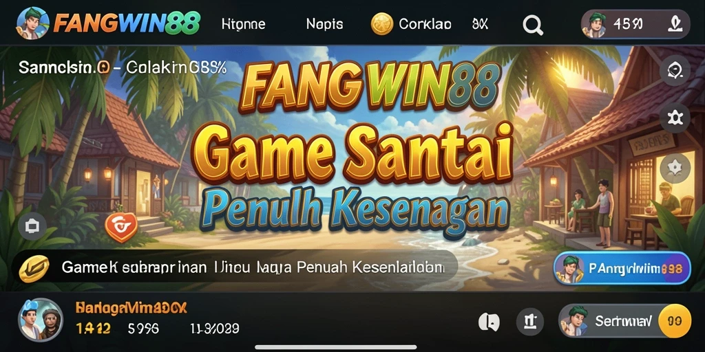 Screenshot FANGWIN88 menunjukkan gameplay santai yang seru.
