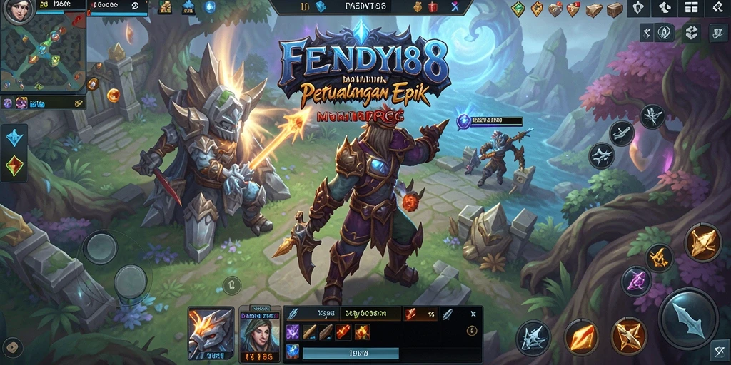 Screenshot gameplay FENDY188 menampilkan pertempuran seru di dunia MMORPG.