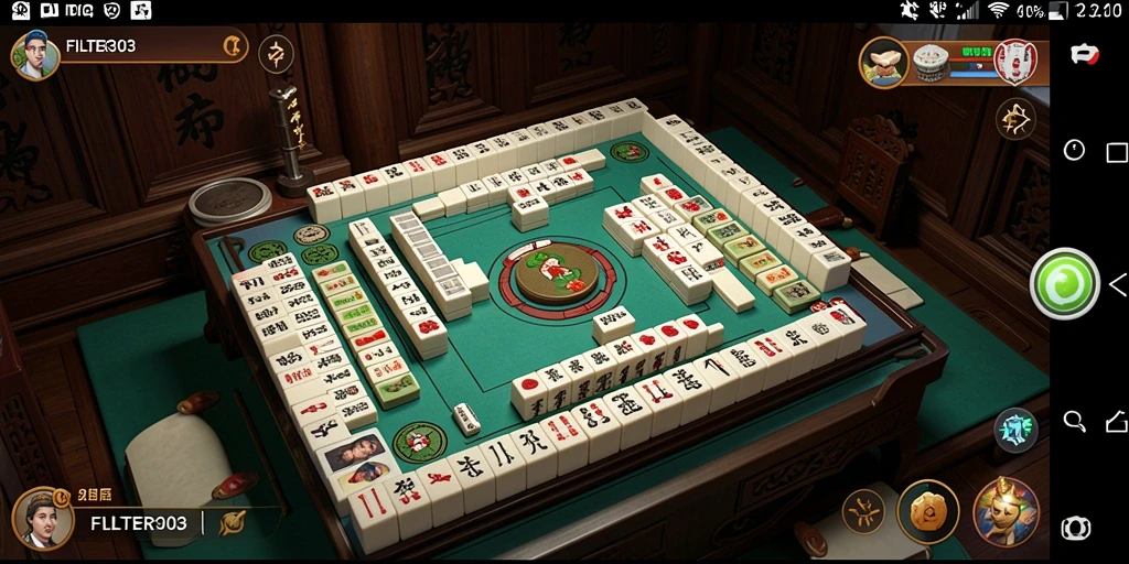 Tampilan menarik dari gameplay FILTER303 Mahjong yang menantang.