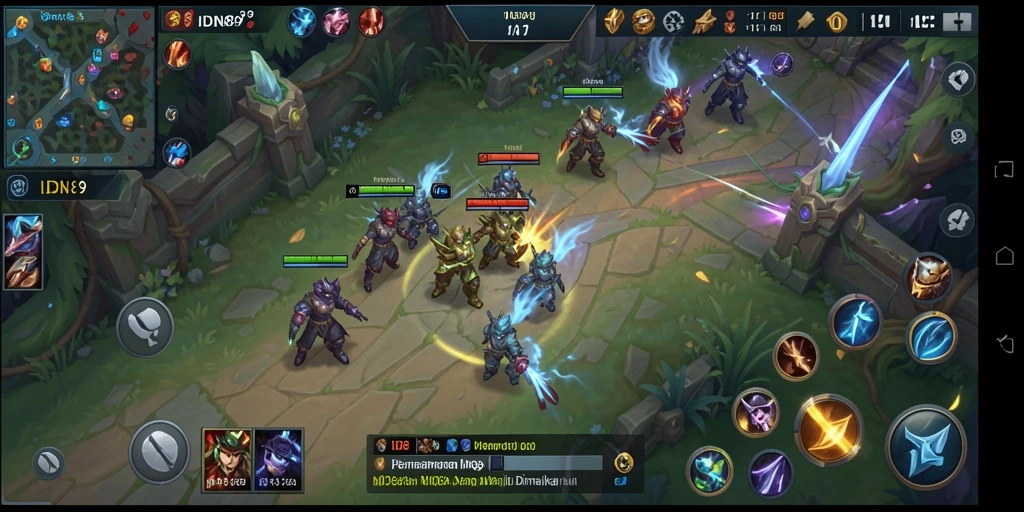 Tampilan gameplay seru dari IDN89 MOBA yang memikat.