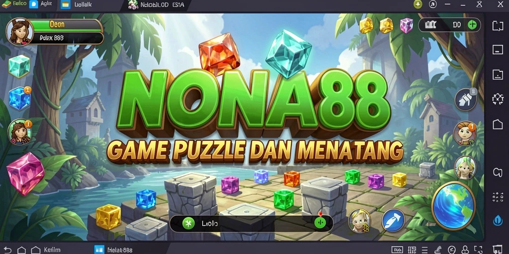 Screenshot gameplay NONA88 menampilkan potongan puzzle yang menarik.