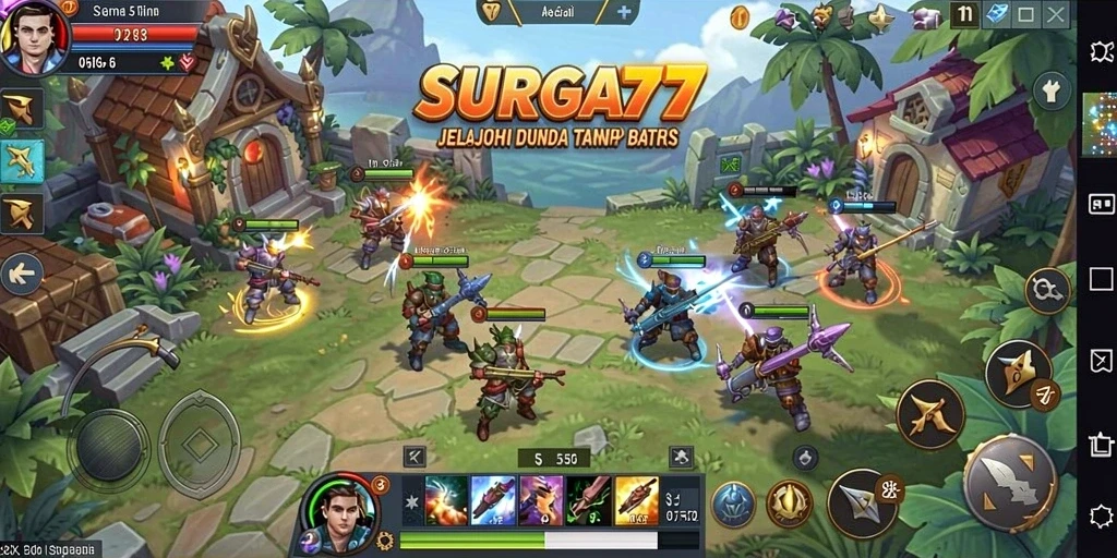 Tampilan menarik dari gameplay SURGA77 yang penuh strategi.