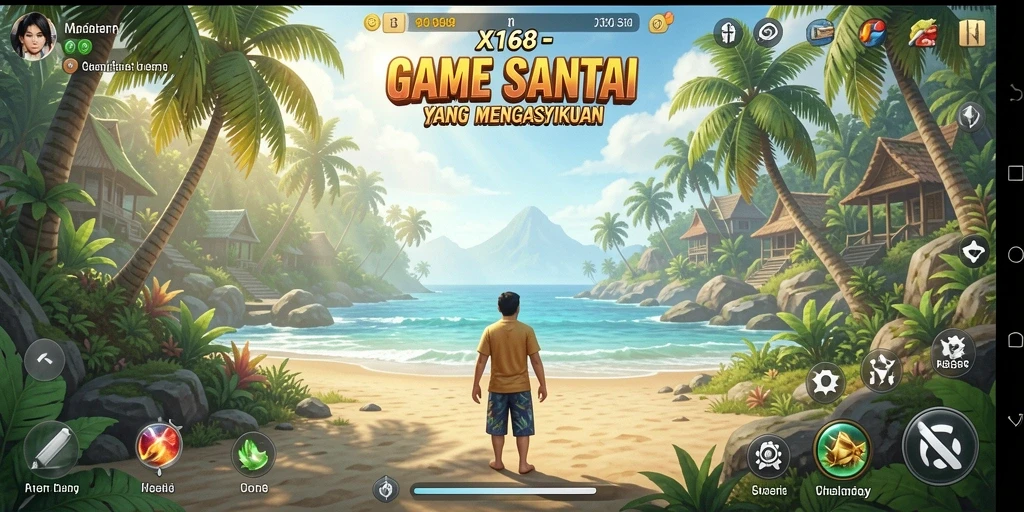 Tampilan gameplay X168 yang seru dan mengasyikkan.